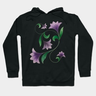 purple flower Hoodie